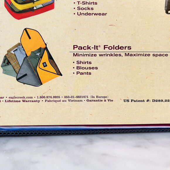 Eagle Creek Pack-It-System Folder 18 Garment Travel Organizer - Striped Set of 2 - Picture 8 of 9